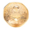 Chanel CC Gold Plated Round Clip on Earrings Secondhand