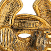 Chanel Gold Plated CC Quilted Clip on Earrings Secondhand