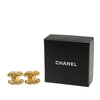Chanel Gold Plated CC Quilted Clip on Earrings Secondhand