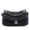 Chanel Medium Ruched Lambskin Astrakhan Flap Secondhand