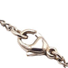 Chanel White Gold CC Enamel Pendant Necklace Secondhand