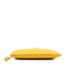 Saint Laurent Chevron Leather Monogram Zip A5 Wristlet Pouch Secondhand