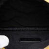 Saint Laurent Chevron Leather Monogram Zip A5 Wristlet Pouch Secondhand