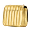 Saint Laurent Small Metallic Grain De Poudre Monogram Vicky Chain Bag Secondhand
