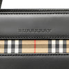 Burberry House Check Trimmed Leather Handbag Secondhand