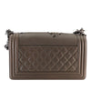 Chanel Old Medium Metallic Goatskin Crystal Boy Flap Secondhand