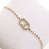 Dior Gold Plated Crystal Petit CD Bracelet Secondhand