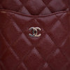 Secondhand Chanel CC Quilted Caviar Flat Phone Case Wallet Pouch