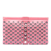 Miu Miu Nappa Grommet Crystal Embellished Clutch Secondhand