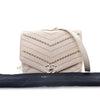Chanel Mini Chevron Crinkled Calfskin Embellished Envelope Flap Secondhand