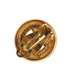 Chanel CC Gold Plated Round Clip On Earrings Secondhand