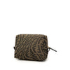 Fendi Sarah Coleman Small Zucca Canvas Vertigo Cosmetic Pouch Secondhand