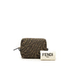 Fendi Sarah Coleman Small Zucca Canvas Vertigo Cosmetic Pouch Secondhand