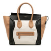 Celine Mini Tricolor Calfskin Luggage Tote Secondhand