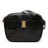 Ferragamo Croc Embossed Calfskin Vara Crossbody Secondhand