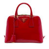 Prada Small Saffiano Vernice Promenade Satchel Secondhand