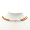 Secondhand Chanel CC Gold Plated Faux Pearl Double Strand Necklace