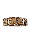 Fendi Small Leopard Print Pony Hair Fendigraphy Hobo Secondhand