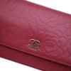 Chanel Embossed Lambskin Camellia Wallet On Chain Secondhand