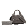 Balenciaga Mini Grained Calfskin Motocross Neo Classic City Satchel Secondhand
