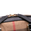 Burberry Small Leather Trimmed House Check Canvas Bridle Orchard Satchel Secondhand