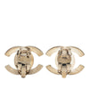 Chanel CC Brass Turnlock Clip On Earrings Secondhand