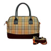 Burberry Haymarket Check Satchel Secondhand