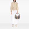 Burberry Smoke Check Coated Canvas Bartow Hobo Secondhand