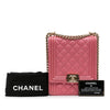 Chanel Quilted Caviar North South Boy Flap Secondhand