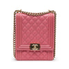 Chanel Quilted Caviar North South Boy Flap Secondhand