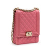 Chanel Quilted Caviar North South Boy Flap Secondhand