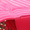 Chanel Chevron Quilted Patent Boy Wallet On Chain Secondhand