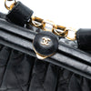 Chanel Quilted Lambskin Frame Bijoux Chain Kiss Lock Belt Bag Secondhand