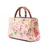 Gucci Medium Calfskin Blooms Bamboo Shopper Satchel Secondhand
