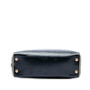 Prada Bicolor Saffiano Vernice Pyramid Frame Handbag Secondhand