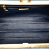Prada Bicolor Saffiano Vernice Pyramid Frame Handbag Secondhand