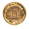 Chanel Gold Plated 31 Rue Cambon Medallion Brooch Secondhand