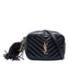 Saint Laurent Mini Matelasse Calfskin Monogram Lou Tassel Camera Bag Secondhand