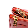 Prada Medium Saffiano Vernice Galleria Double Zip Satchel Secondhand