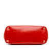 Prada Medium Saffiano Vernice Galleria Double Zip Satchel Secondhand