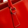 Prada Medium Saffiano Vernice Galleria Double Zip Satchel Secondhand