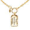 Secondhand Chanel Gold Plated 31 Rue Cambon Plaque Pendant Necklace