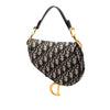Dior Mini Oblique Canvas Saddle Bag Secondhand