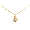 Chanel Gold Plated Rhinestone Pendant Necklace Secondhand