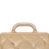 Chanel CC Metallic Quilted Calfskin Top Handle Bag Secondhand