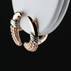Vintage 14k Pink Gold Moons Earrings Secondhand