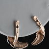 Vintage 14k Pink Gold Moons Earrings Secondhand