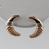 Vintage 14k Pink Gold Moons Earrings Secondhand