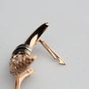 Vintage 14k Pink Gold Moons Earrings Secondhand