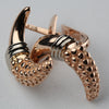 Vintage 14k Pink Gold Moons Earrings Secondhand